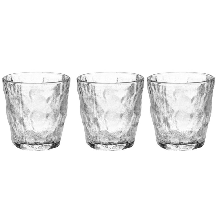 Set 3 Pahare din sticla, 260 ml, 8x9 cm, ATU-084866