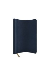 Agenda nedatata A5 Castelli, coperta flexibila Nebraska bleumarin, dictando ivory