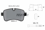 Set placute frana TEXTAR 2923201