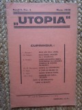 Revista UTOPIA ANUL I nr. 3 / 1929