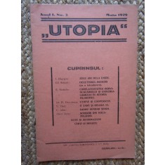 Revista UTOPIA ANUL I nr. 3 / 1929