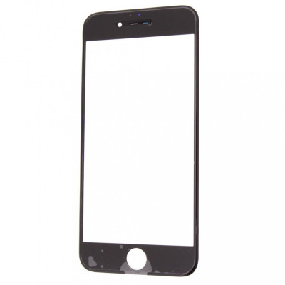 Geam Sticla iPhone 6, Complet, Negru foto