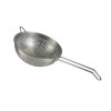 Strecuratoare Inox 20cm, Gauri Mărunte, M&acirc;ner, Finisaj Mat - Ușor de Curățat, Agățătoare, Ideal Bucătărie