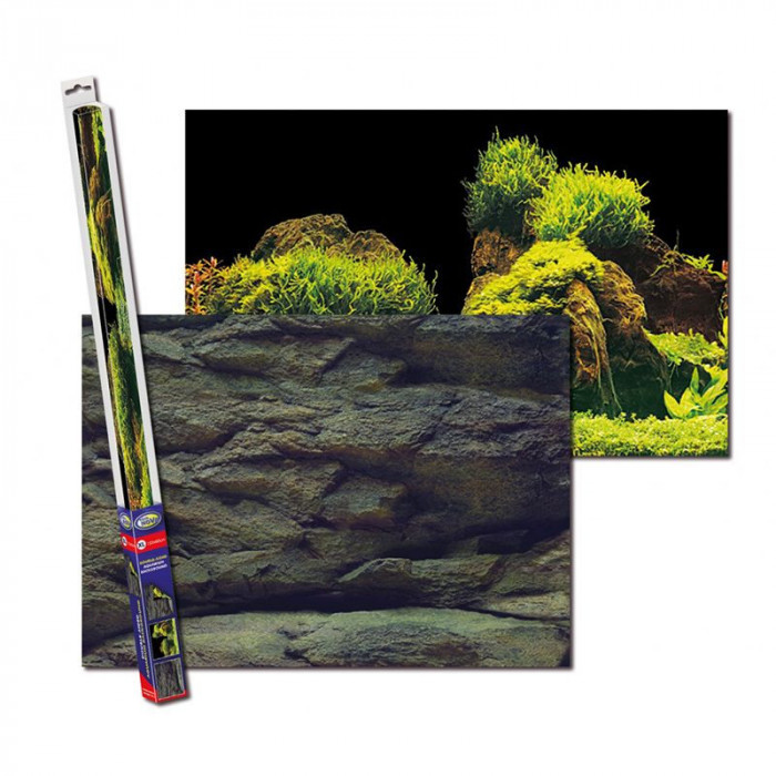 Fundal pentru acvariu ROCK/PLANTS S - 60 x 30 cm