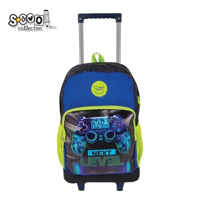 Ghiozdan băieți neechipat S-COOL Trolley Next levell, 45x32x16.5 cm foto