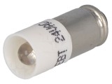 Lampă LED albă S5,7s - 24V DC/AC, 700mcd