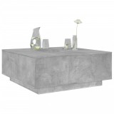 VidaXL Măsuță de cafea gri beton 100x100x40 cm lemn prelucrat