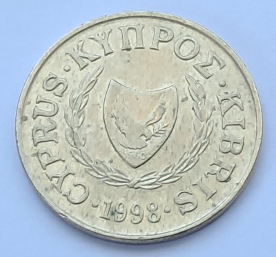 Cipru, 5 Cents 1998 foto