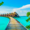 Fototapet Ponton insulele Maldive, 250 x 200 cm