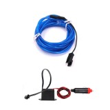 Banda neon auto, flexibila, 12V, 2m, albastru, Universal