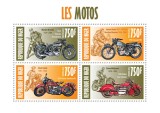 NIGER 2013 - Motociclete /set complet MNH - colita + bloc