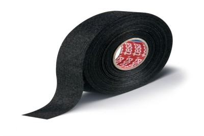 BANDA TEXTILA CABLAJE NEAGRA 25M/19MM - REZISTENTA 105C foto