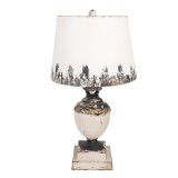Veioza metal bej maro gri &Oslash; 32x60 cm E27