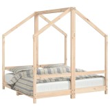 Cumpara ieftin Cadru de pat pentru copii, 2x(70x140) cm, lemn masiv de pin