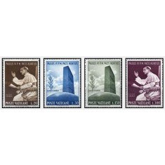 Vatican 1965 - Vizita Papei la ONU, serie neuzata