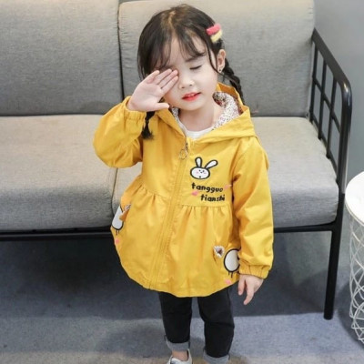 Jacheta galben mustar pentru fetite (Marime Disponibila: 12-18 luni (Marimea 21 foto