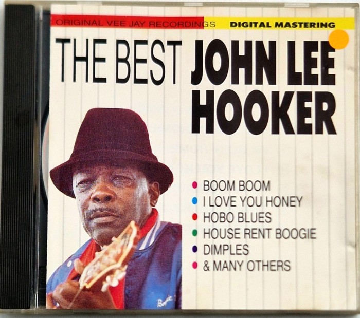 John Lee Hooker &lrm;&ndash; The Best... John Lee Hooker NM / NM cd muzica blues Sound Olanda 1990