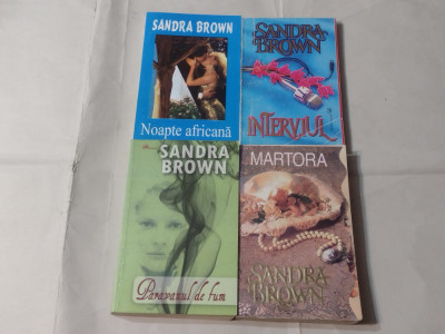 SANDRA BROWN - LOT 4 CARTI:NOARTE AFRICANA +INTERVIUL +PARAVANUL DE FUM +MARTORA foto