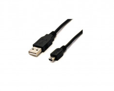 Cablu USB mini USB de date alimentare pentru telefon, tableta, laptop 1,2M foto