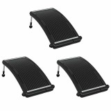 Panouri solare de incalzire piscina, 3 buc., 110x65 cm, curbat