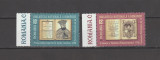 ROMANIA 2023 BIBLIOTCA NATIONALA A ROMANIEI Serie 2 timbre LP.2442 MNH**, Nestampilat