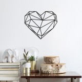 Cumpara ieftin Accesoriu decorativ de perete metalic Metal-014 Negru 47x40 cm
