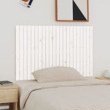 Tăblie de pat pentru perete, alb, 140x3x90 cm, lemn masiv pin, vidaXL