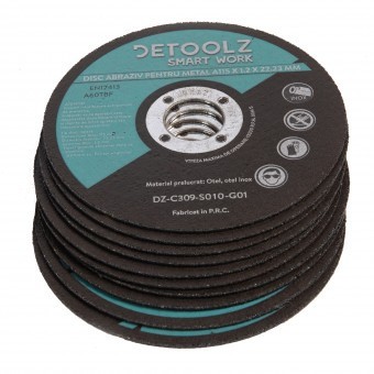 Set disc abraziv pentru metal 115 mm (10/set) foto