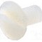 Surub M4, poliamida, lungime 8mm, ingropat, pas filet 0.7, DREMEC - 8G203M4X08