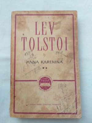 Lev Tolstoi - Anna Karenina - vol 2 foto