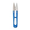 Foarfeca croitorie compacta albastra, 10.4 cm, lame otel inoxidabil, taiere precisa fire textile
