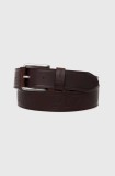 Pepe Jeans curea de piele DAYTON BELT barbati, culoarea maro, PM021027