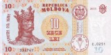 MOLDOVA █ bancnota █ 10 Lei █ 2015 █ P-22 █ UNC █ necirculata