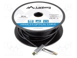 Cablu HDMI LANBERG 10m negru PVC HDMI 2.0 High Speed 4K HDR 3D ARC