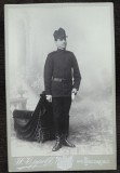 Fotografie Carton Militar Primul Razboi Mondial, W. Oppelt Bucuresti, 16x11 cm, Album Foto Epoca, Colectie