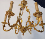 Spectaculos candelabru din bronz masiv in stilul Rococo