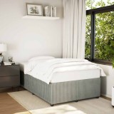 VidaXL Cadru de de pat fără saltea Gri deschis 120x190 cm catifea