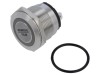 Comutator anti-vandalism E-SWITCH PVHC7 SPST 20A 250VAC IP67 LED albastru