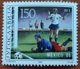 YUGOSLAVIA- "FOTBAL-MEXICO-86"-SET 1V.-MNH-Nestamp.-MNH-Vezi-Scan