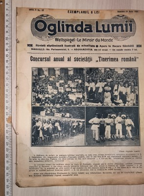 REVISTA OGLINDA LUMII 29 MAI 1926 , BOGAT ILUSTRATA foto