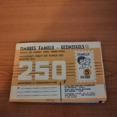 Carnet de timbre Ligue de familles de cumparare produse Belgia 525 timbre