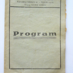 M3 C18 - Program teatru - Teatrul Paladium - anii 1940