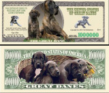 !!! SUA = FANTASY NOTE (TJ6) = THE GREAT DANE DOG - 2010 - UNC / SERIA KAY NINE