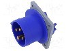 Conector alimentare AC, IEC 60309, IP44, 16A, 0,25kV, 250V AC, 4 pini, AMPHENOL - 2CMA193348R1000