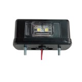 4 LED Lumpa numar de inmatriculare pentru Camioane Remorca Negru 24v