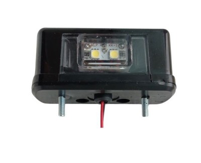 4 LED Lumpa numar de inmatriculare pentru Camioane Remorca Negru 12v foto