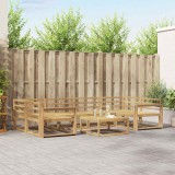 vidaXL Set de canapele de exterior 7 pcs Alb 3386133