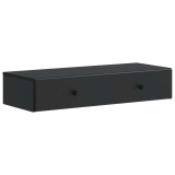 vidaXL Masă laterală montată pe perete Negru 87,5 x 34,5 x 17 cm 899176