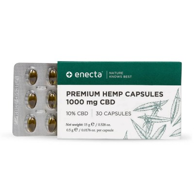 Enecta Extract Premium din Canepa 1000mg CBD Soft-gel , Spectru complet foto