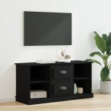 vidaXL Cabinet TV Stejar Negru 99,5 x 35,5 x 48 cm Lemn compozit 881380